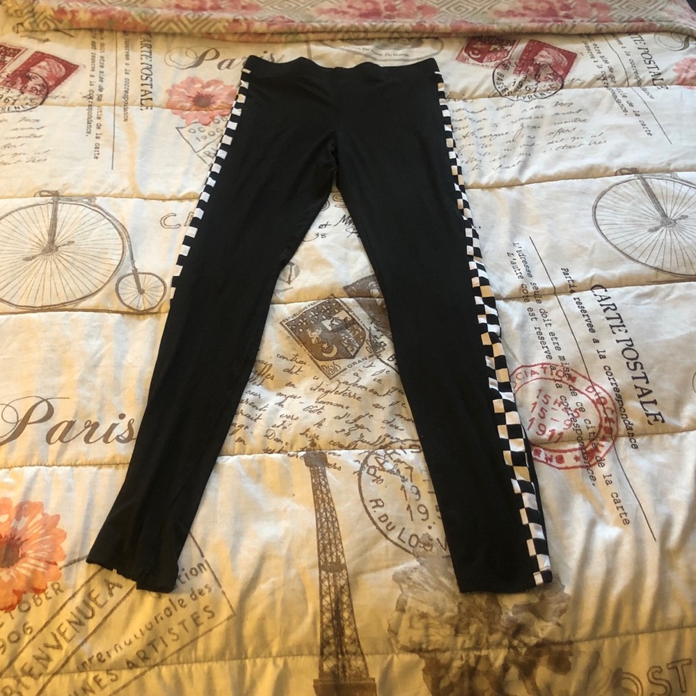 K-T-O-O juniors checkered leggings